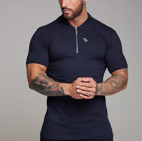 MEN'S ZIP POLO